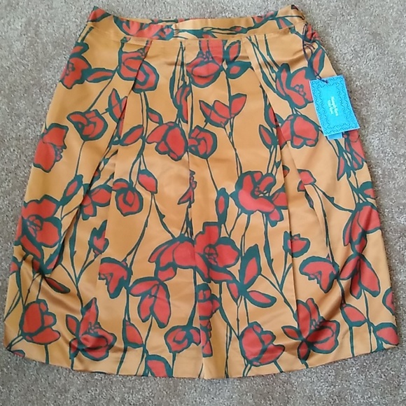NWT Vera Wang Simply Vera Red Tulip misses skirt 6 - Picture 5 of 8